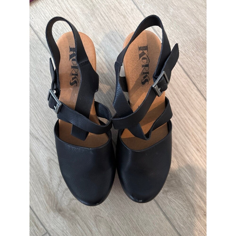 KORKS Lapca platform wedge strapping mule sandal Y2K comfort vegan boho retro s8